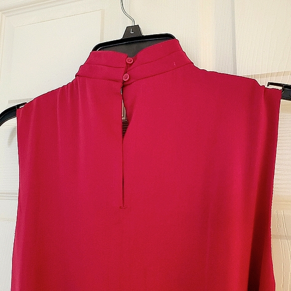 Banana Republic Satin Twist-Neck Midi Dress - Picture 7 of 8
